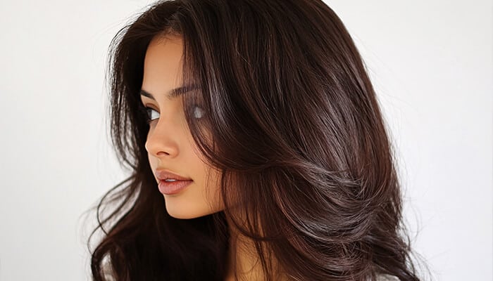 Curtain Bangs With Layers - Fashion in beauty - Fashion in Beauty How to cut curtain bangs with layered curtain bangs, showcasing a smooth blend of bangs with layered hair for a polished, natural look
