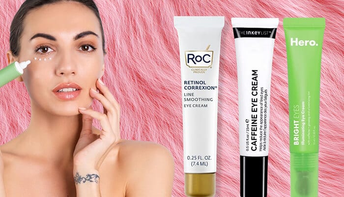 Best Drugstore Eye Care - Fashion in beauty - Fashion in Beauty Best Drugstore Skincare Products: RoC Retinol Correxion, The Inkey List Caffeine Eye Cream, and Hero Bright Eyes are top dermatologist-approved eye care products that reduce puffiness and fine lines.