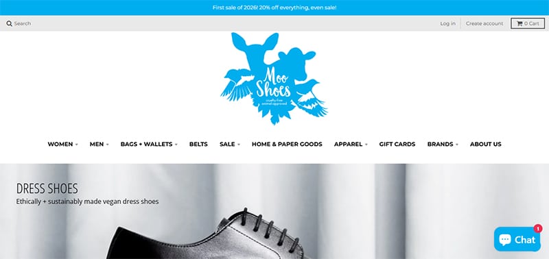 MooShoes - Fashion in beauty - Fashion in Beauty Best Vegan Clothing Brands - Moo Shoes offering ethically and sustainably made vegan dress shoes, ideal for eco-conscious shoppers seeking stylish footwear options.