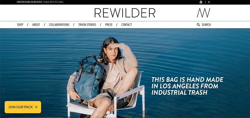 Rewilder - Fashion in beauty - Fashion in Beauty Best Vegan Clothing Brands - Rewilder’s handmade bags, crafted from industrial waste, providing sustainable fashion with a unique, eco-conscious approach to accessories.