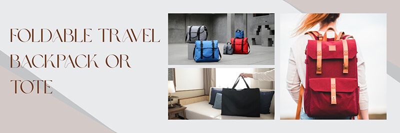 Foldable Travel Backpack or Tote - Fashion in beauty - Fashion in Beauty Foldable travel backpack and tote bag for lightweight and compact storage.
