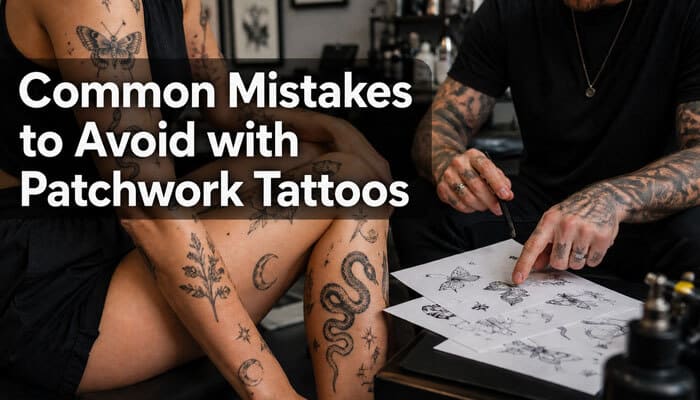 Common Mistakes to Avoid with Patchwork Tattoos - Fashion In Beauty - Fashion in Beauty Common Mistakes to Avoid with Patchwork Tattoos: A guide on avoiding common errors when building a patchwork tattoo collection. Key mistakes include poor placement, ignoring body flow, and not consulting with the tattoo artist on design choices, especially when mixing different styles and elements.