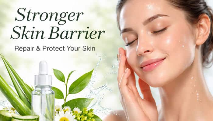 Stronger Skin Barrier - Fashion in Beauty - Fashion in Beauty Serum Qawermoni for Skin enhances your skin barrier, repairing and protecting against environmental damage. Featuring aloe vera, chamomile, and nourishing botanicals, it strengthens the skin's natural defense, making it more resilient and healthy.