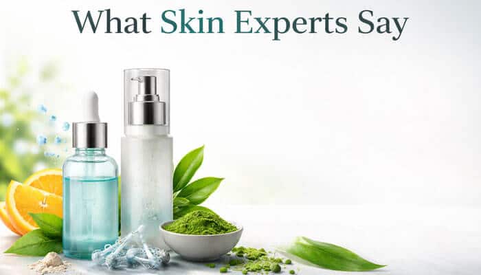 What Skin Experts Say - Fashion In Beauty - Fashion in Beauty Serum Qawermoni for Skin, backed by skin experts for its powerful blend of hydrating and rejuvenating ingredients like green tea extract, vitamin C, and aloe vera. This serum helps restore skin vitality, reduce fine lines, and promote a youthful glow.