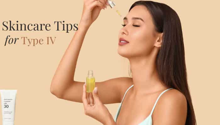 Skincare Tips for Type IV - Fashion In Beauty - Fashion in Beauty Woman applying facial serum for Fitzpatrick Skin Type IV, highlighting skincare for darker, sensitive skin tones