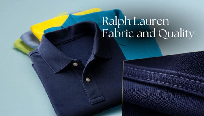 Ralph Lauren Fabric and Quality - Fashion In Beauty - Fashion in Beauty US Polo Assn vs Ralph Lauren comparison showing Ralph Lauren fabric quality, folded polo shirts, collar structure, and close-up stitching details.