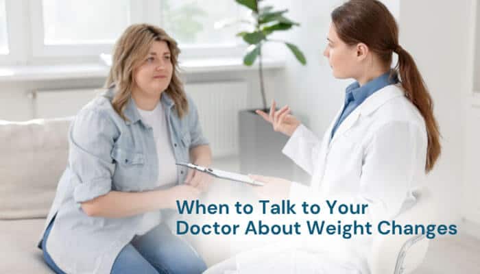 When to Talk to Your Doctor About Weight Changes - Fashion In Beauty - Fashion in Beauty Does Spironolactone Cause Weight Gain – medical consultation scene showing a patient discussing weight changes with a doctor, highlighting when to seek professional advice about spironolactone-related concerns such as hormonal fluctuations, fluid retention, metabolic response, and persistent weight changes during treatment.