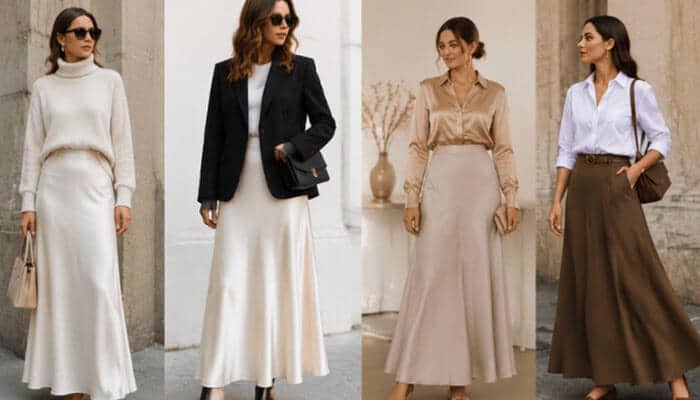 Pairing Maxi Skirts With Wardrobe Staples - Fashion In Beauty - Fashion in Beauty Luxury Maxi Skirts styled with cashmere sweaters, tailored blazers, silk blouses, and structured shirts, showcasing timeless fashion trends and elegant wardrobe essentials for every season.