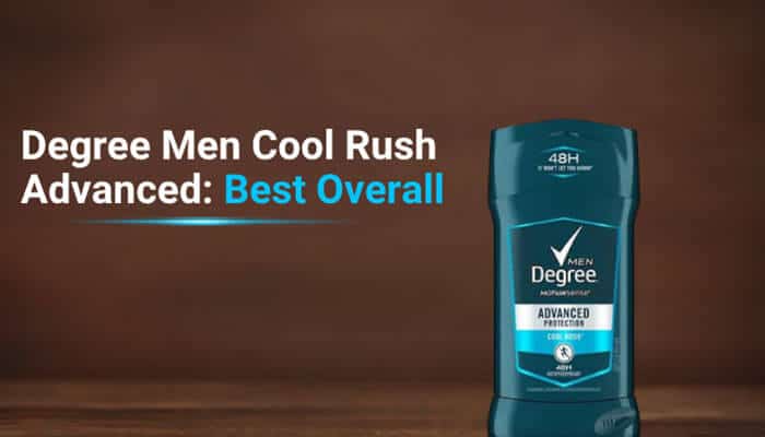 Degree Men Cool Rush Advanced Best Overall - Fashion In Beauty - Fashion in Beauty Best Deodorants for Men featuring Degree Men Cool Rush Advanced antiperspirant deodorant, a daily grooming option designed for sweat and odor protection.