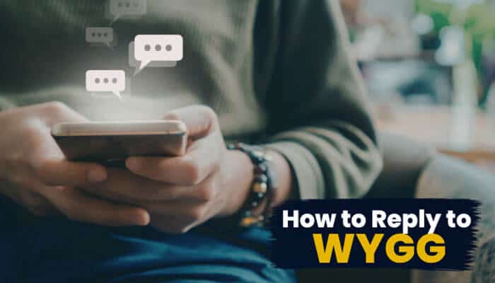 How to Reply to WYGG - Fashion In Beauty - Fashion in Beauty WYGG Meaning in Text explained with a person using a smartphone, showing how to reply to WYGG in casual texts, social media chats, and online conversations.