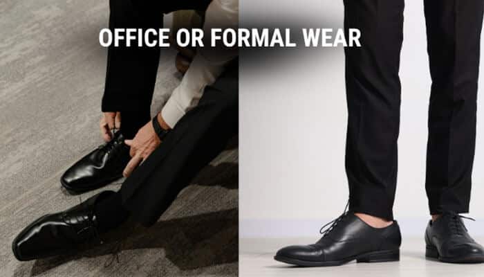 Office or Formal Wear - Fashion In Beauty - Fashion in Beauty Ankle Socks vs Crew Socks for office and formal wear, comparing crew socks with dress shoes for professional coverage versus ankle socks for a modern minimalist look, highlighting style, comfort, and proper business attire.