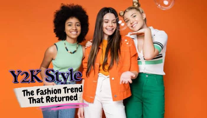 Y2K Style The Fashion Trend That Returned - Fashion In Beauty - Fashion in Beauty What Is Y2K style? A modern representation of Y2K fashion trends featuring colorful outfits, early 2000s inspired clothing, nostalgic streetwear, bold accessories, and retro millennium aesthetics.
